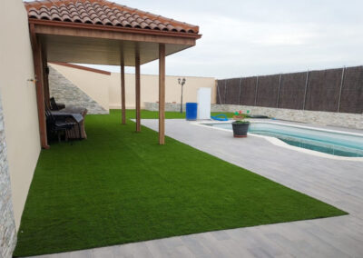 Césped Artificial Reciclado Fútbol para DECORAR TERRAZA Y PISCINA